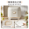 Midea small jasper rice cooker small 1-2-3 people 3L0 fluorine-containing titanium ceramic white jade kettle household soup and porridge smart reservation multi-function rice cooker RE360