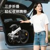 BAICYCLE ultra-light electric power-assisted bicycle, fashionable transportation, three-fold portable lithium battery electric bicycle, small campus commuting F1 Forest Green丨New launch丨Ultra-light three-fold
