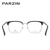 PARZIN Optical Myopia Glasses Frame Workplace Business Eyebrow Frame Lightweight Titanium Leg Sven Beauty Mirror Can Be Matched For Myopia 68156
