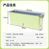 Field path rectangular flower pot balcony vegetable pot water-free window sill narrow side long vegetable trough vegetable planting box strawberry pot 3 narrow side flower pots (free 6 packs of random vegetable seeds)