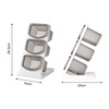 Deli oblique insertion pen holder large capacity brush holder multi-functional removable storage box children boys and girls book desktop stationery watercolor pen marker pen storage box 2 pack multi-functional oblique insertion storage box