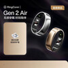 RingConn Gen 2 Air smart ring, heart rate variation, blood oxygen health, sleep monitoring, menstrual period prediction ring, 10-day long battery life, Space Silver No. 6 (16.50mm)