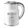 Kettle 316 stainless steel inner tank with integrated heat preservation, fully automatic power off, constant temperature, large capacity household hot water kettle, double layer anti-scalding, portable fast boiling water insulation kettle, electric kettle, 3L white, 316 inner tank + intelligent insulation