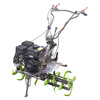Zongshen Power gasoline direct-connected micro tillage machine is a lightweight upgraded 5-speed small farmland weeding and furrow tillage rotary tiller. Zongshen 150 power continuously variable speed model, no gears + 6 rows of rotary tillage blades + plowshare tires