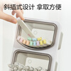 Deli oblique insertion pen holder large capacity brush holder multi-functional removable storage box children boys and girls book desktop stationery watercolor pen marker pen storage box 2 pack multi-functional oblique insertion storage box