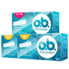 O.b.ob tampons built-in tampons 16 pieces/box menstrual aunt can swim sanitary napkin swabs imported from Germany ordinary type * 2 boxes + small quantity * 1 box