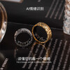 SHAKESPEARE Smart Ring Sleep Monitoring Female Niche Design Couple Ring Light Luxury Crushed Ice Gold No. 14
