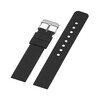 Universal silicone rubber watch strap black suitable for Casio Citizen Armani ck Tissot dw men's and women's wristband (C24) light gray strap 18mm