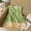 New Chinese style national style vest for women summer thin 2026 new heavy industry embroidery outer wear versatile vest top yellow L recommended 110-125 catties