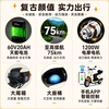 Five-star diamond leopard electric motorcycle G15 long-range electric motorcycle 60V20AH lead-acid battery smart men and women mobility battery car takeaway commuter high-speed electric motorcycle green