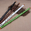 Shuhuai musical instrument (shuhuai) Shuhuai exquisite beginner's one-piece transverse flute bitter bamboo flute with teaching, zero-based entry-level musical instrument for adults and children, segmented version in F key (white)