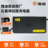 Yadi electric vehicle charger Yadi official original battery vehicle motorcycle lead-acid graphene battery charger 48V3A three-round port