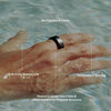 OURARing 5 Wang Hong's same style smart ring sleep monitoring health tracking heart rate temperature exercise recovery ring oura ring bright black 6