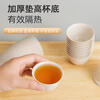 Nuoxian Disposable Tea Cup Kung Fu Tea Cup Thickened and Hardened High Temperature Resistant Small Cup Travel Tea Drinking Portable Tea Set 50 Pieces Rice Husk Kung Fu Thickened Style 1 Bag