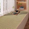 Aigechen bay window mat mat summer ice rattan balcony mat Chinese rattan living room window sill bamboo mat thickened couch nine palace grid 70 200 cm