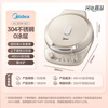 Midea small steel cannon electric pancake pan stainless steel 0 coating with regular flame adjustment 2026 new household 40mm enlarged and deepened double-sided heating pancake pancake pan electric frying pan self-operated SE1