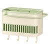 Hole-free multifunctional chopstick barrel wall-mounted household drain chopstick cage kitchen chopstick cage knife holder integrated storage box Matcha green
