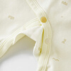 TONGTAI baby jumpsuit spring and autumn pure cotton newborn clothes newborn baby butterfly jumpsuit long-sleeved romper orange 52cm