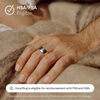 OURARing 5 Wang Hong's same style smart ring sleep monitoring health tracking heart rate temperature exercise recovery ring oura ring bright black 6