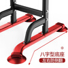 MIKING horizontal bar home pull-up device indoor single parallel bar multi-functional children's heightening male and female stretching fitness equipment 4001F single parallel bar black + auxiliary rings