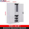 PUFAN tool cabinet workshop tool storage cabinet with hanging plate steel storage cabinet gray and white mesh three draw belt accessories package one