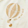 TONGTAI baby jumpsuit spring and autumn pure cotton newborn clothes newborn baby butterfly jumpsuit long-sleeved romper orange 52cm
