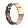 New non-invasive blood sugar and blood pressure smart ring, sleep, blood oxygen and heart rate, multiple sports modes, waterproof photo ring, rose gold, free charging compartment + health detection + sleep analysis + lightweight wearing, size 7, diameter 17, finger circumference 55