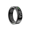 New AI Smart Bluetooth Ring with Display Hand Screen Gesture Control Sleep Monitoring Heart Rate Blood Oxygen Blood Pressure Health Ring Step Counter Health Exercise Monitoring Smart Waterproof Rose Gold Free Charging Box Size 10 20mm Recommended 65-70kg