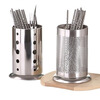 Yingrong thickened stainless steel chopstick cage kitchen round chopstick tube household chopstick basket chopstick tableware storage rack chopstick cage rack apple hole
