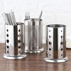 Yingrong thickened stainless steel chopstick cage kitchen round chopstick tube household chopstick basket chopstick tableware storage rack chopstick cage rack apple hole