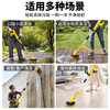 Enter electric cleaning machine, floor brushing machine, courtyard slate scrubbing, moss removal, floor scrubbing brush, outdoor wall and bathroom cleaning brush, lithium battery brushless waterproof floor scrubbing machine + 15 single batteries + 4 nylon brushes