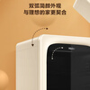 Haier ice bar household fresh cabinet living room large capacity small refrigerator freezer air-cooled frost-free first-class energy efficiency office refrigerator black gold purification antibacterial retro vitality series 150L upgraded WiFi fully refrigerated black gold purification air-cooled frost-free