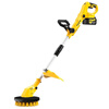 Enter electric cleaning machine, floor brushing machine, courtyard slate scrubbing, moss removal, floor scrubbing brush, outdoor wall and bathroom cleaning brush, lithium battery brushless waterproof floor scrubbing machine + 15 single batteries + 4 nylon brushes