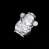 Pure Bamboo Silver 9999 Pure Silver God of Wealth Solid Silver Decoration Tea Pet Investment Collection Gift 50g/piece Pure Silver God of Wealth 5 Pieces (Gift Box)