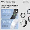 MATEYOU AI Smart Ring Sleep Apnea Monitoring Preliminary Screening Sleep Monitoring Exercise Heart Rate Blood Oxygen Pressure Monitoring Caring for Relatives and Friends Wearing Ring Matte White Porcelain No. 8