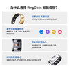 RingConn smart ring sleep and breathing monitoring heart rate blood oxygen menstrual period prediction health guidance consultation can be lower Gen 2 air Space Silver No. 7 (17.4mm)