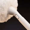 Cloud spherical soft-bristled long-handled bathtub brush, toilet and bathroom cleaning brush, toilet brush does not damage the glaze, no dead ends, dense foaming/PP soft silk/extended handle/with hook, small size (50CM long/10CM round brush head)-1 piece