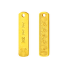 Zero point gold gold blessing series signed investment gold bar 2g pure gold 9999 solid relief collection gift birthday gift blessing signed - year after year peace (one thing, one certificate) 2g free labor costs
