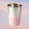 One s Member SENSO single-layer pure titanium milk cup titanium cup water cup juice cup gift drinking tea cup pink 370ml