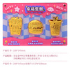 Happy protagonist happiness package pure gold 999 French fries, hamburger and cola three-piece set of ornaments investment collection gold for birthday gift happiness package + gift box + handbag + certificate 0.6g