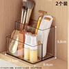 Fan Yejia's 2 mirror cabinet storage boxes cosmetics desktop compartment organizer skin care product powder puff lipstick storage rack