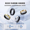 RingConn smart ring sleep and breathing monitoring heart rate blood oxygen menstrual period prediction health guidance consultation can be lower Gen 2 air Space Silver No. 7 (17.4mm)