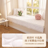 Xizisha bedroom window sill bay window mat customized for all seasons 2026 new balcony mat bay window cover thin floor-to-ceiling window white rose velvet 110cm*180cm including skirt