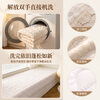 Xizisha bedroom window sill bay window mat customized for all seasons 2026 new balcony mat bay window cover thin floor-to-ceiling window white rose velvet 110cm*180cm including skirt