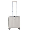 Hanker aluminum frame front opening boarding suitcase men's 18-inch ivory white trolley case women's password box suitcase
