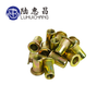 Lu Huichang M4M5M6M8M10 Iron colored zinc rivet nut set Colored zinc flat head rivet knurled nut Colored zinc plastic box set (rivet nut)