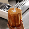 TONESON American coffee cup latte cup household glass cup high-value retro water cup coffee cup bark coffee cup 300ml