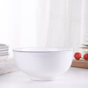 Haoya high temperature underglaze color Jingdezhen ceramic tableware soup bowl large rice bowl simple noodle bowl elegant 6-inch noodle bowl 2 pack