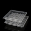 Dumpling take-out packaging box Thickened disposable dumpling box lunch box dumpling tray dumpling box take-out packaging box 1520 grid transparent dumpling box 18 grid transparent 10 sets_other specifications message
