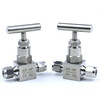 FASTENERFT 304316L stainless steel one-word handle double card sleeve needle valve high-pressure card sleeve stop valve J91W-160P throttle valve one-word high-pressure needle valve 1/8MM
